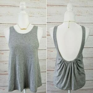 H&M TREND // grey trapeze tank low open back